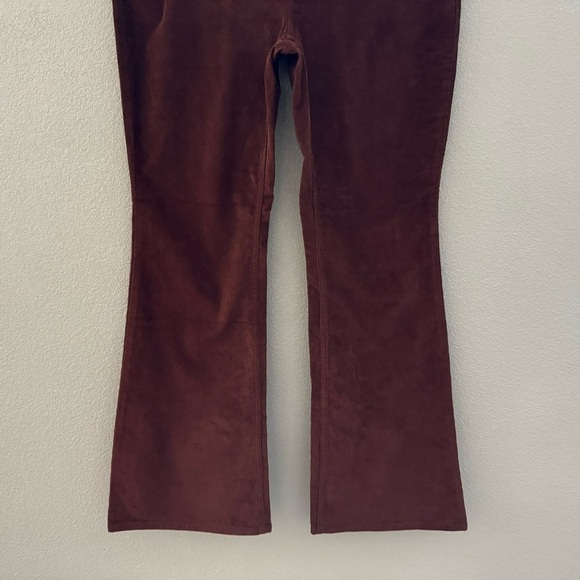 Old Navy Corduroy Pant High Flare Casual Retro Boho Classic Academia Brown 16 - Picture 7 of 11
